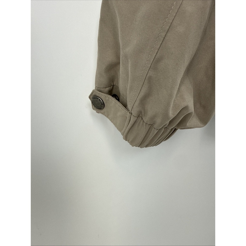 Perry Ellis Portfolio Tan Microfiber Jacket Full Zip Mesh Lined Mens Large - Picture 4 of 9